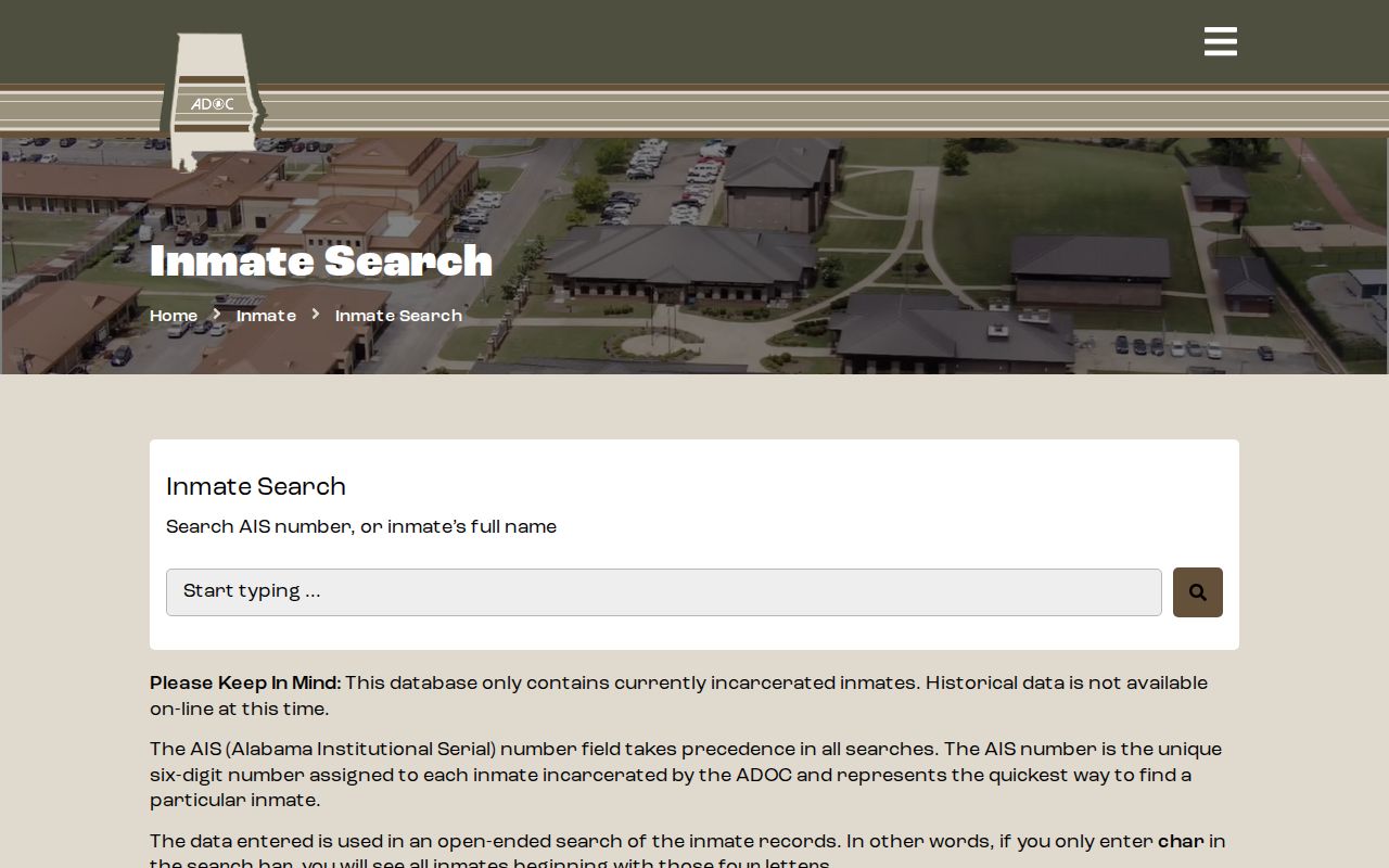 ADOC search for Monroe County state prison records and offender photos